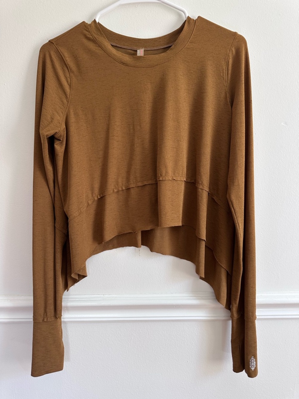 Free People Movement Tempo long sleeve small top brown